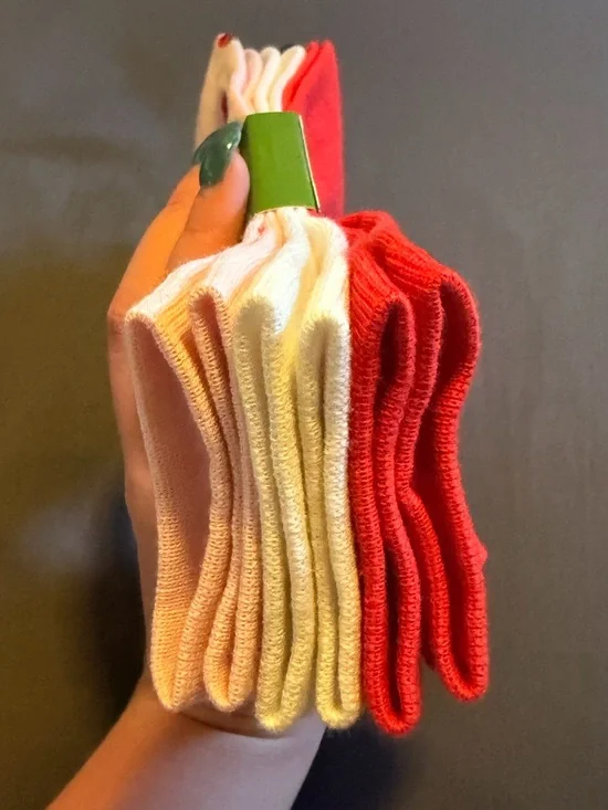 Kate Spade 3-pack Pink Strawberry Quarter Socks - Picture 3 of 3